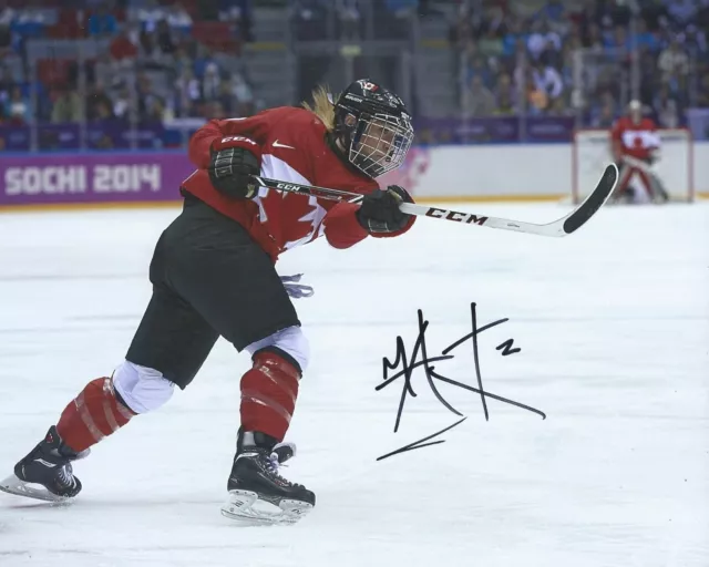 Meghan Agosta Signed 8x10 Photo 2014 Team Canada Women's Hockey Autograph COA B