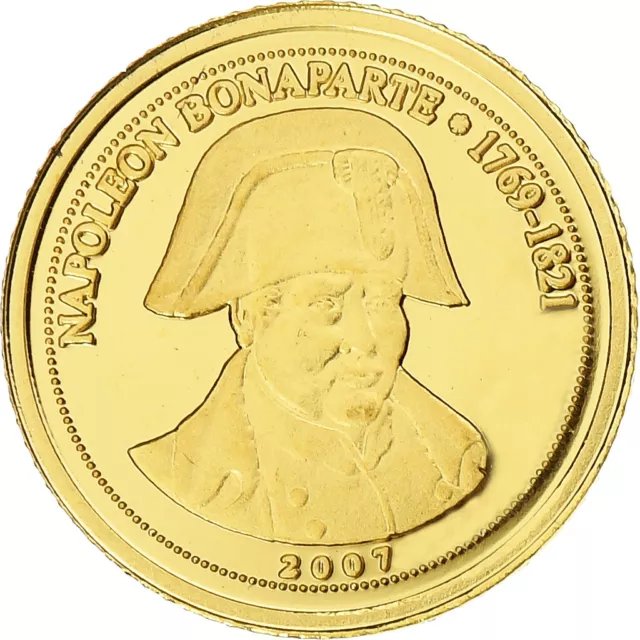 [#1280340] Congo Republic, 1500 Francs CFA, Napoléon Bonaparte, 2007, BE, Gold,