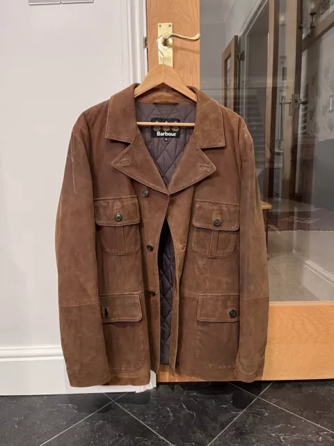 Barbour sales suede jacket