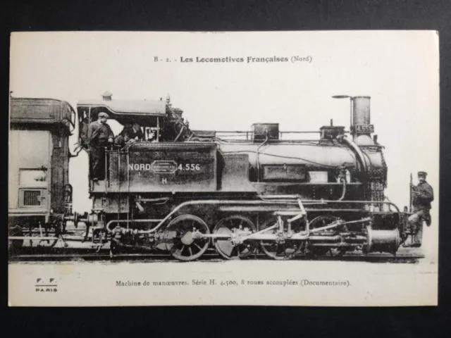 cpa de 1900 TRAIN LOCOMOTIVE FRANÇAISE N° 4556 Chemin de fer SNCF Railway Nord