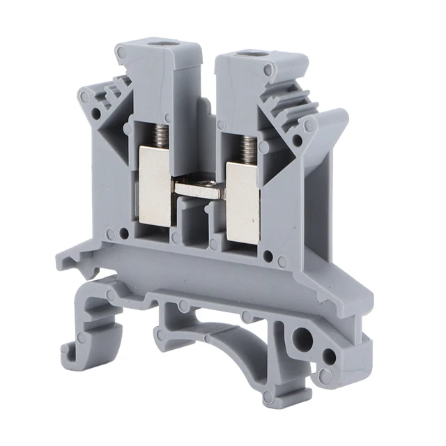 100Pcs Screw Type Terminal Block Mount Crimping Terminals 690V 32A UK‑2.5B XAT