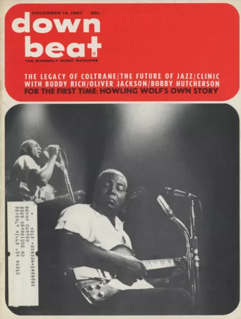 DOWN BEAT December 14, 1967 - Coltrane, Buddy Rich, OLiver Jackson, Howling Wolf