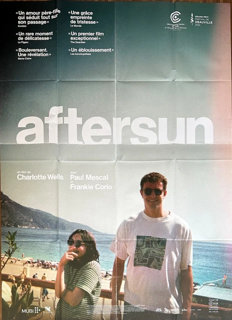 Affiche Cinéma AFTERSUN 120x160cm Charlotte Wells / Paul Mescal / Frankie Corio