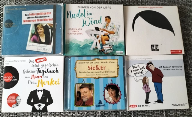 Hörbuch Konvolut 6 Stück 1375 Minuten Hörvergnügen auf 19 CD`s
