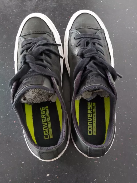 LEATHER CONVERSE LUNARLON Dark Grey Size 6