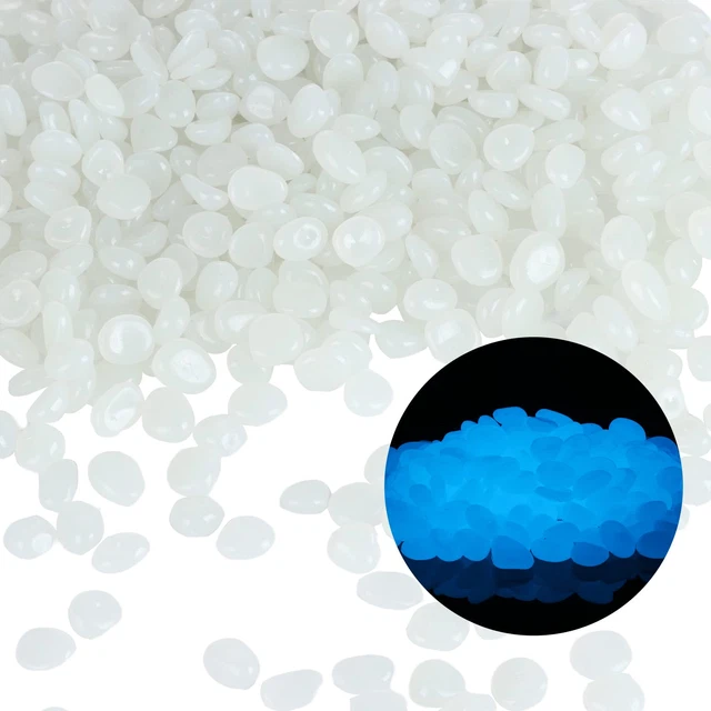 Glow in the Dark Rocks Outdoor Pebbles Fish Tank Aquarium Decorations Gravel 1LB