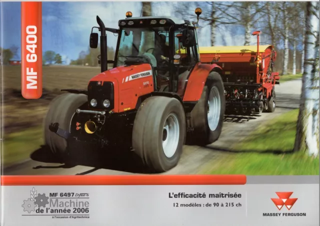 Brochure tracteur Massey Ferguson série 6400