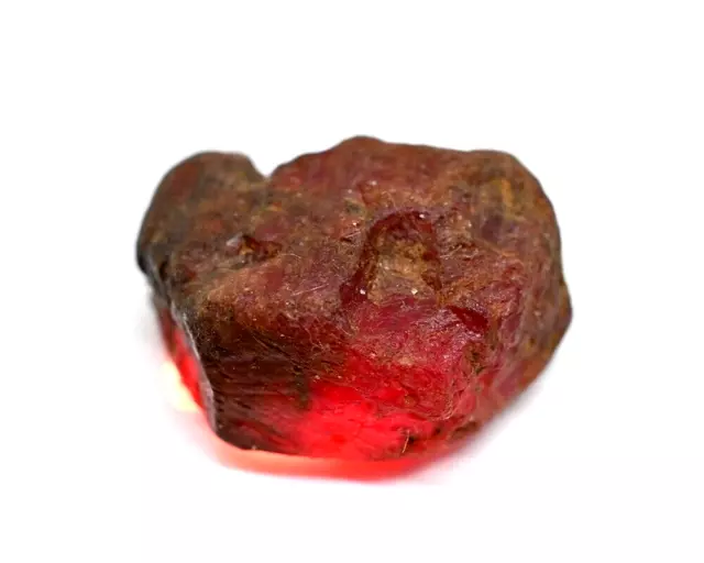 Natural Unheated Red 55 Ct Ruby Corundum Specimen Earth Mined Facet Rough