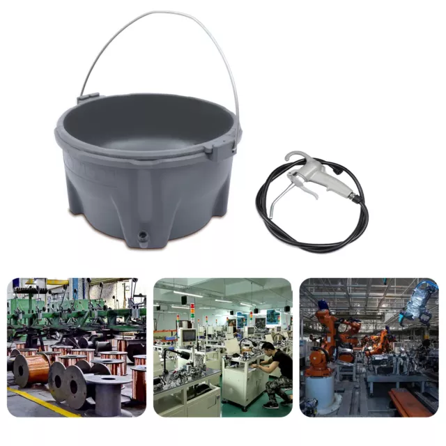 Handheld Plastic Bucket Oiler Lubricator Barrer For Machine Pipe Threader Tool !