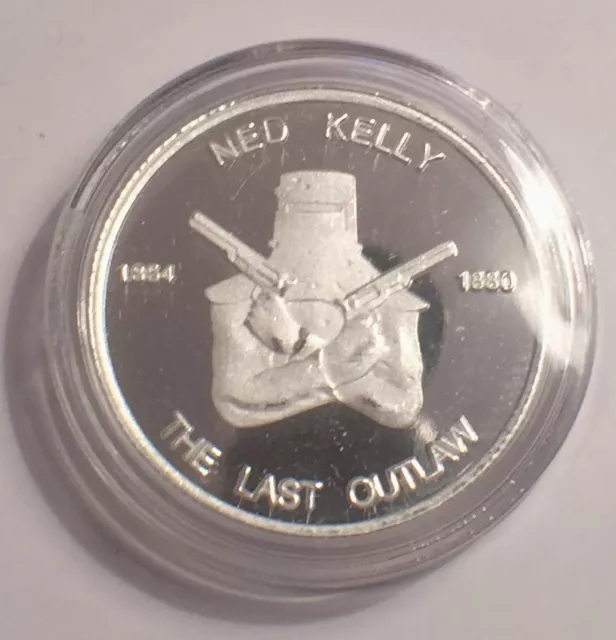 NEW: Ned Kelly #2, 1/10th Oz 99.9% Solid Silver Stunner C.O.A. Ltd only 1,000 3