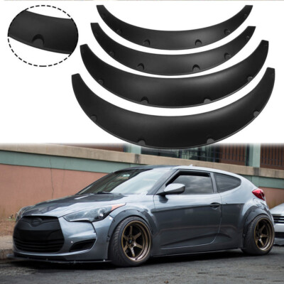 SDeelCase 29 Pair White Wide Fender Flares – Universal Fit For Honda & More