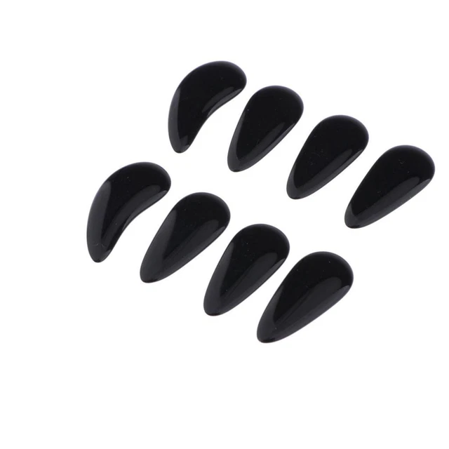 8pcs Guzheng Finger Picks with Groove  Chinese Zither Nails Multiple Size -