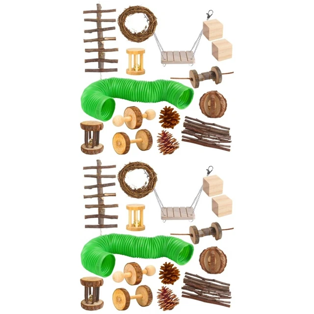 hamster playing toys 2x Hamster Hantel Hamster Spielen Spielzeug Pet Vogel Inter