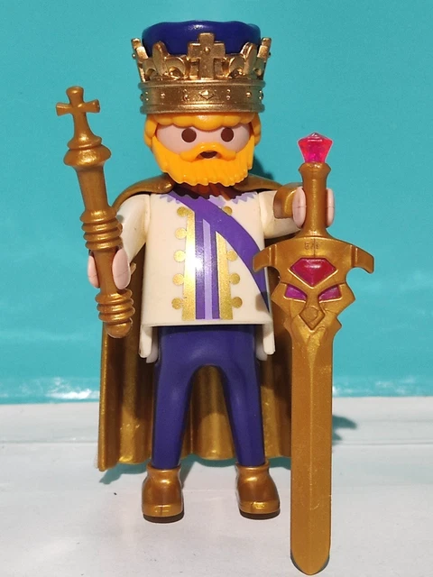 PLAYMOBIL FIGURA REY Medieval Caballeros Medievales Palacio Castillo ...