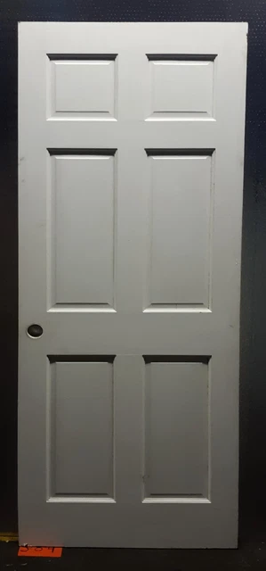 3 available 32"x80" Antique Vintage Old Interior SOLID Wood Wooden Door 6 Panels