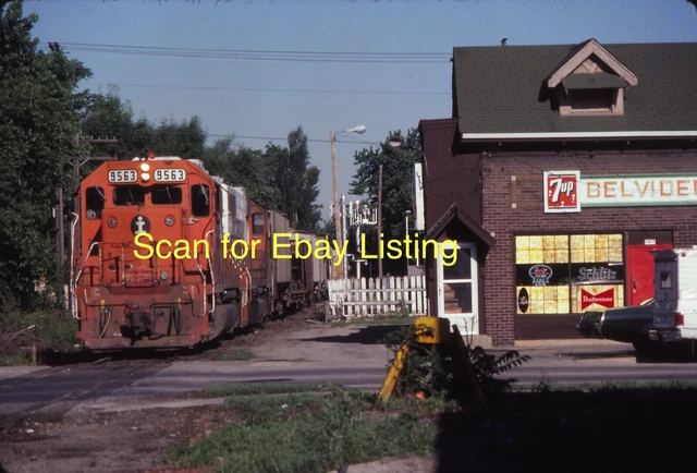 Illinois Central Gulf-ICG 9563-Decatur IL-June 1981-Used 35mm Slide