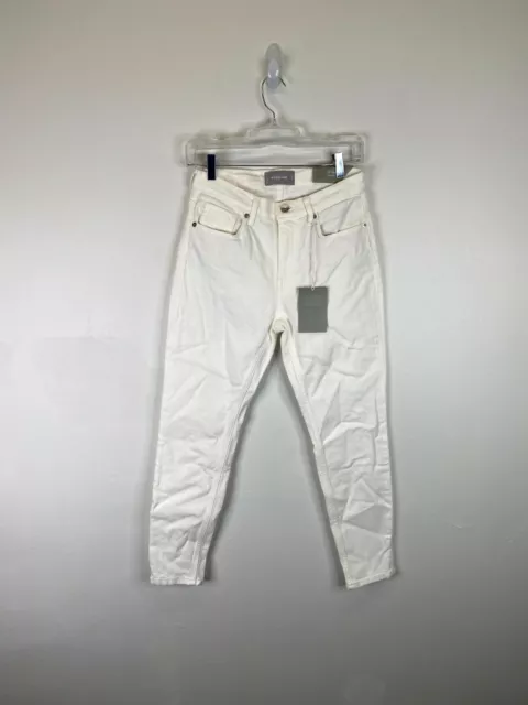 Jean Ajustado Para Mujer Everlane Blanco De Gran Altura Talla 27 A