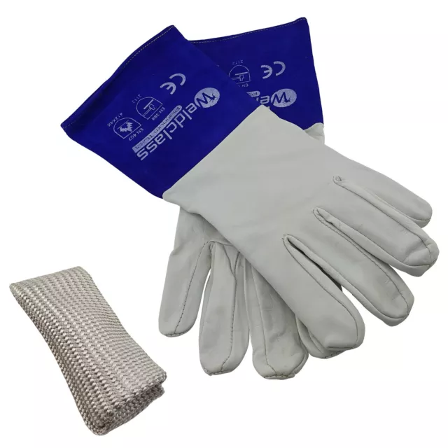 Weldclass Platinum Soft Skin TIG Gloves and ORIGINAL TIG finger combo USA MADE