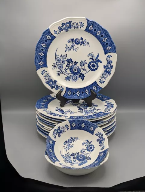 ✨ 14 pc Royal Staffordshire Cathay Ironstone J&G Meakin Dinner Plates & Bowls
