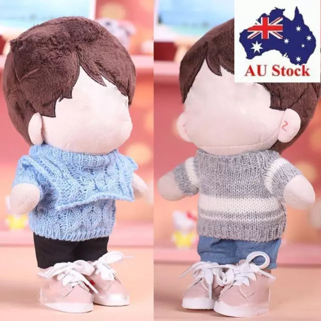 Knitted Sweater Clothes 20cm Doll Clothes Doll Warm Sweater Dolls Sweater Tops