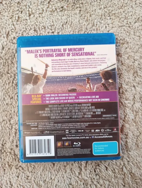 Bohemian Rhapsody (Blu-ray, 2018) FREE POSTAGE 2