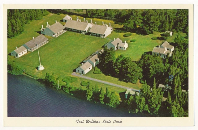 Aerial View of Fort Wilkins State Park, Copper Harbor, Michigan