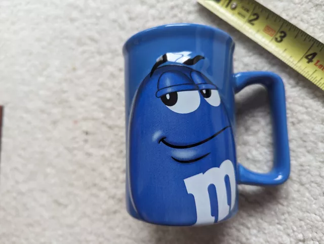 NEW M&M BLUE Coffee Mug Mars Candy Cup Mug Coffee Tea Gift mms 12 oz. ounce 2011