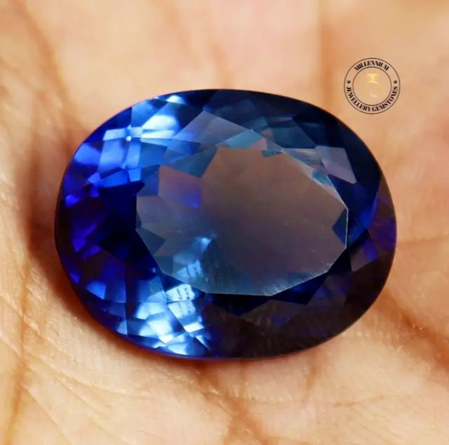 18.80 Ct Natural Kashmiri Blue Sapphire Oval Cut loose Gemstone Certified