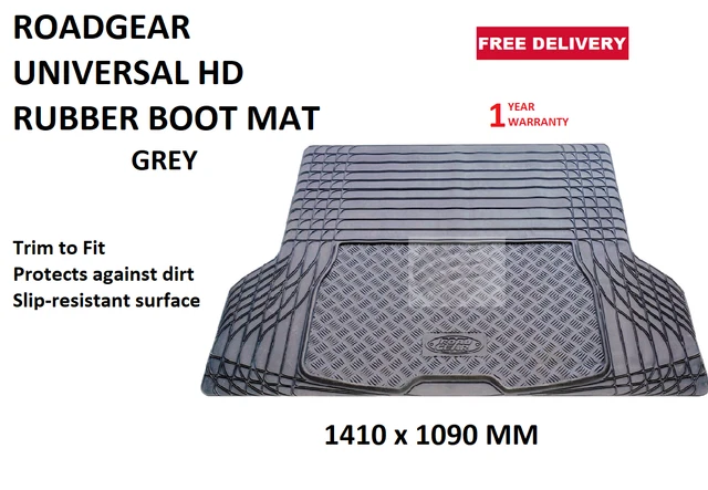 ROADGEAR UNIVERSAL HD RUBBER BOOT MAT TRIM TO FIT 1410 x 1090mm GREY RGABM1-GY