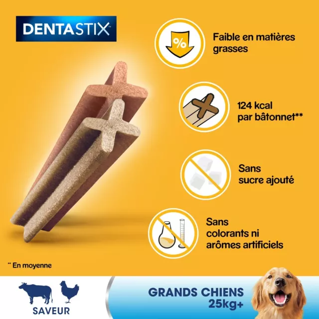 PEDIGREE Dentastix Friandises à mâcher grand chien 140 sticks dentaires (20x7) 3