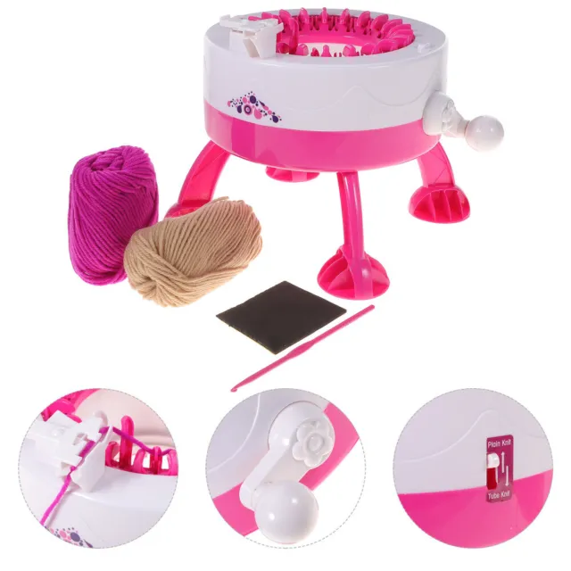 Máquina de tejer para niños herramienta de tejido de plástico para hacer usted mismo