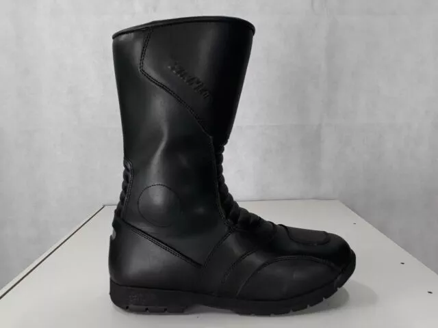Stivali stivaletti calzature di pelle per moto turing da turismo con protezioni