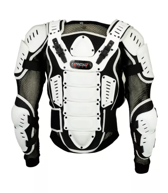 Adult White Motocross Body Armour Bikequad Protective Enduro Bionic Quad Jacket 2