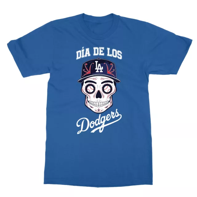 Los Angeles Dodgers skull dia de Los Dodgers shirt - Dalatshirt