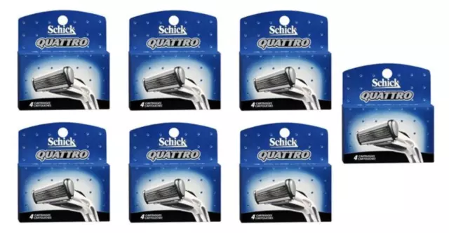 Schick Quattro for Men Razor Blade Refill Cartridges , 28 Count