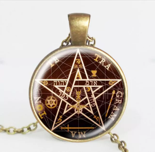 Pentagram Star Pendant Necklace Wicca Witchcraft Witch Occult Pagan Magical