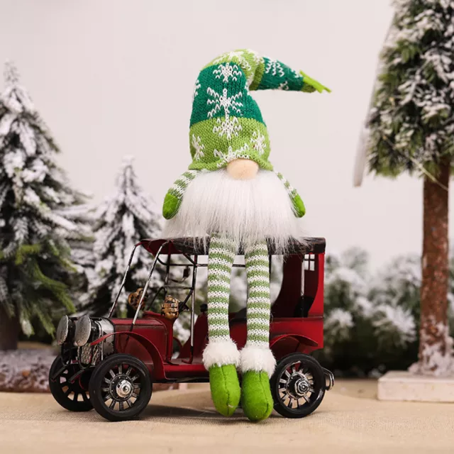 Glowing Gnome Christmas Faceless Doll with Light Xmas Home Decor (Green)