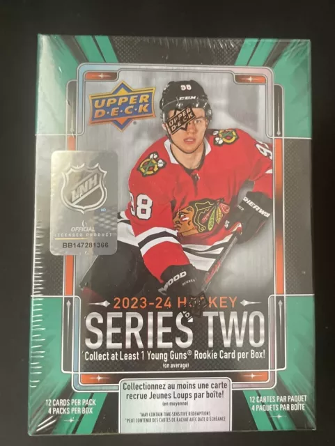 2023-24 NHL UPPER DECK SERIES 2 Hockey Factory Sealed Blaster Box 48 Cards