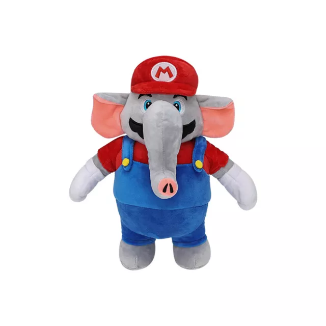 Wonder Super Mario Bros Elephant Luigi + Mario Plush Doll Stuffed Toy Gift 2