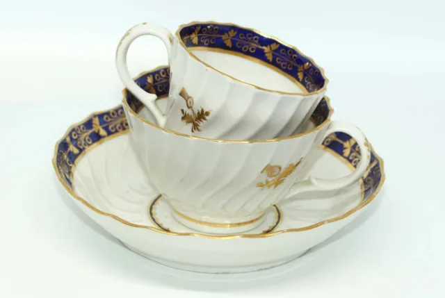 FLIGHT & BARR ROYAL WORCESTER ORIGINAL WRYTHEN TRIO SET c.1795