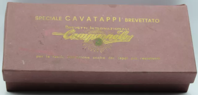 Cavatappi Corkscrew Tire bouchon The Big Campagnolo BRONZATO con scatola vino