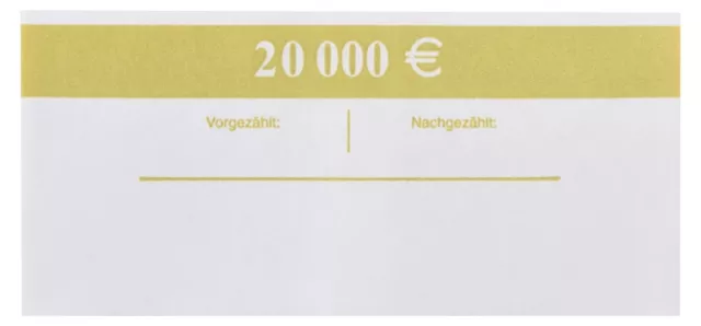 200 EURO Banderolen für 100 Banknoten EUR Geldscheinbündel Set Aufbewahrung