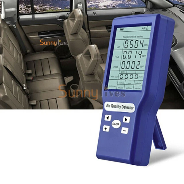 CARBON DIOXIDE DETECTOR 3IN1 CO2/TVOC/HCHO PPM Meters Gas Analyzer Air