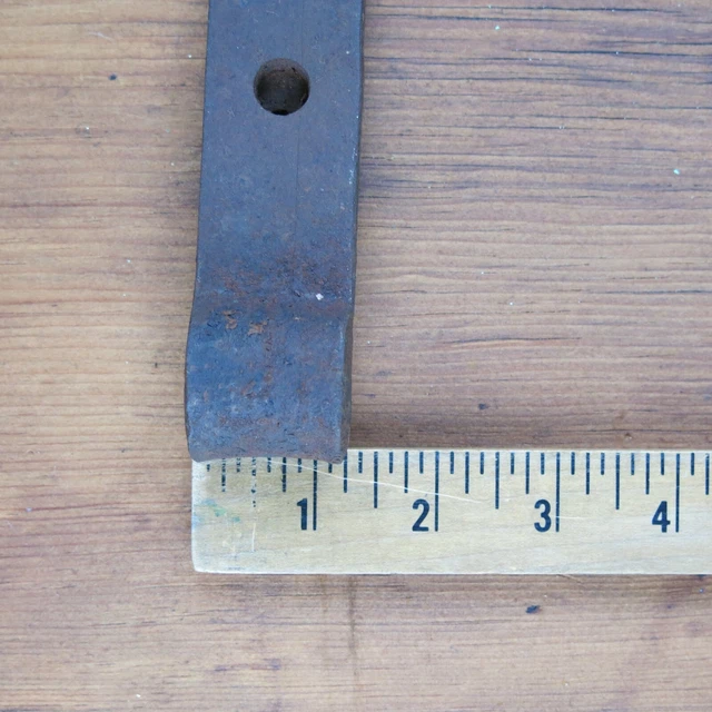 vintage Blacksmith hand forged barn door hinge, strap hinge barn gate 6