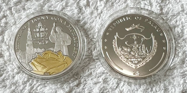 Rare Palau Luminous Mount .999 Silver Layered Coin - Add to Your Collection!