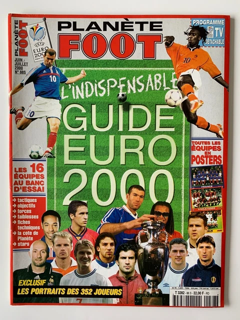 PLANETE FOOT N°39 Guide Complet Euro 1996 – Toutes Équipes + Poster – Édition Poche