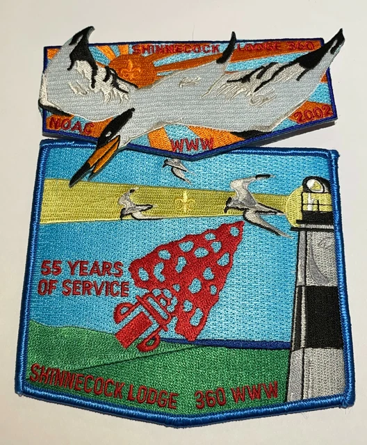 OA Lodge 360 Shinnecock 2002 NOAC 2 part set Boy Scout  TK1