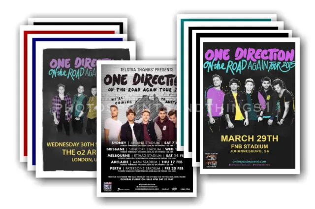 ONE DIRECTION - 10 promotional posters  collectable postcard set # 1