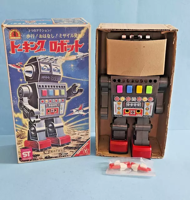 Yonezawa SINGING Robot - Missile Shooting - Walks Original Japan Box Works