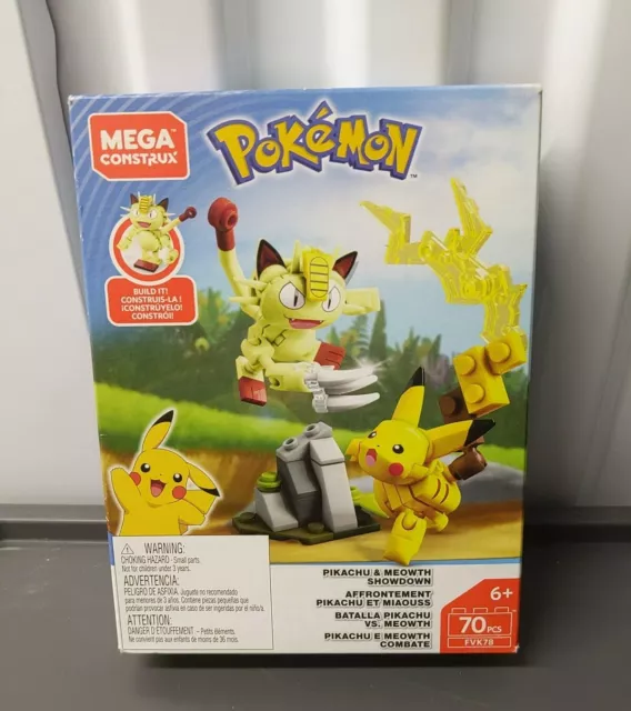 BNIB Onix Super Battle Mega Construx Pokemon Meowth Ekans Staryu Pikachu  Porygon